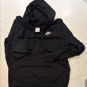 Nike Unisex Black Pullover Hoodie Size S